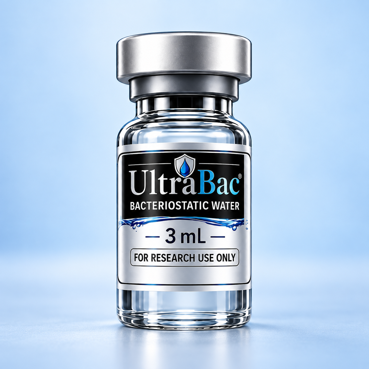 3 mL bac water bacteriostatic water vial