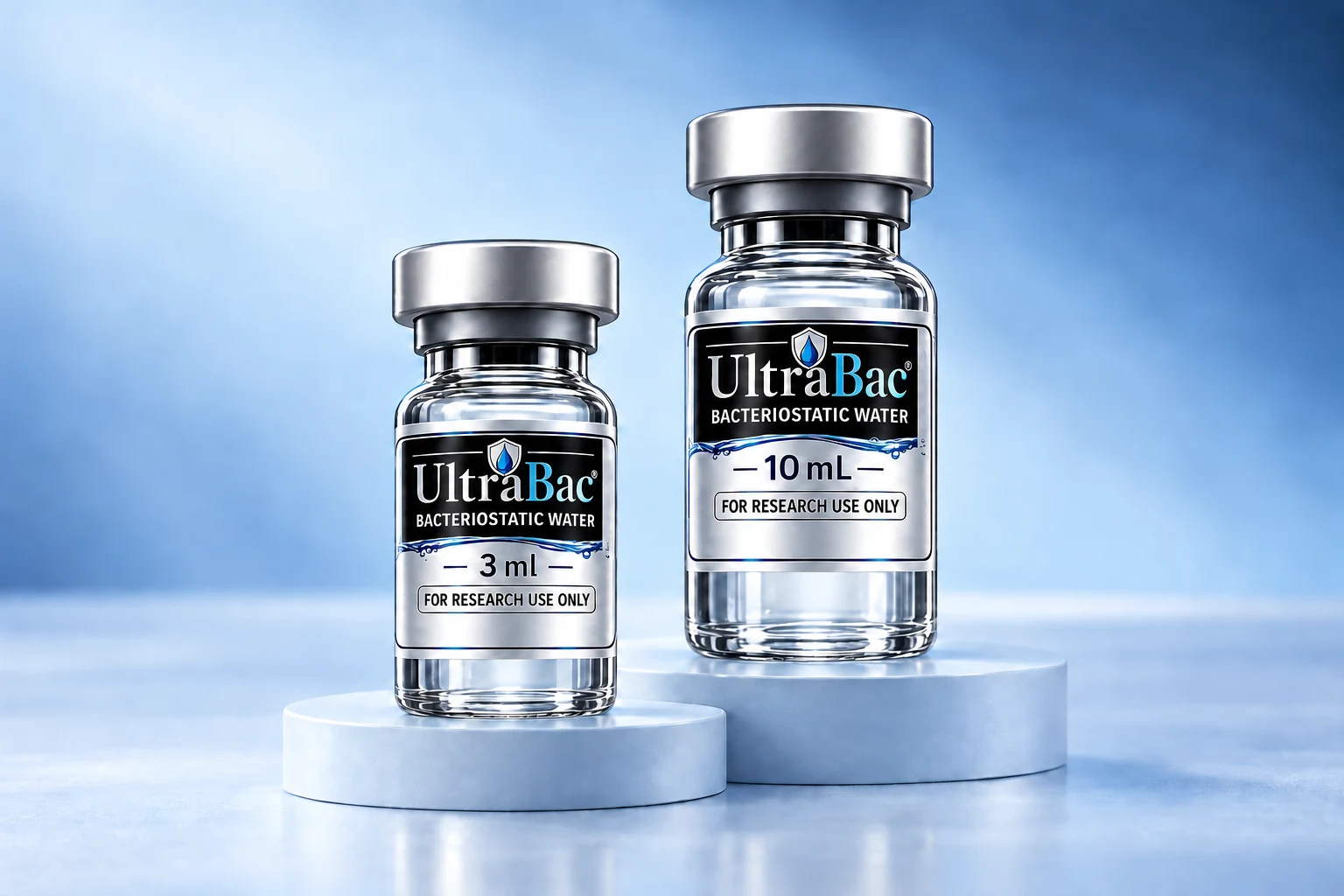 3 mL and 10 mL bacteriostatic water vials for wholesale supply